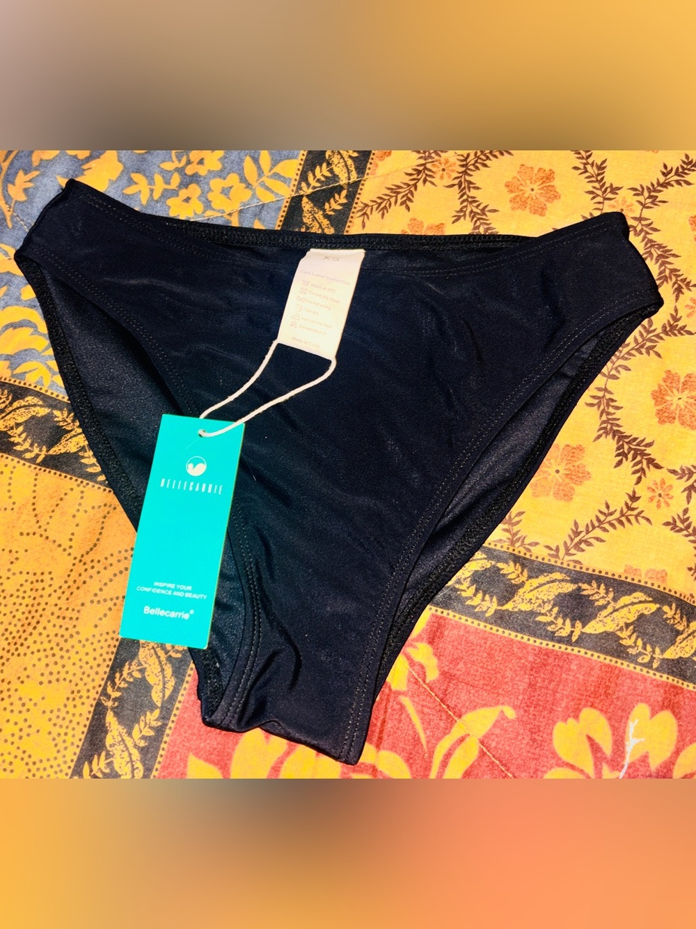 NWT! BelleCarrie Black Bikini Bottoms — XS— Brand New 🏊🏻♀️Classic & Versatile